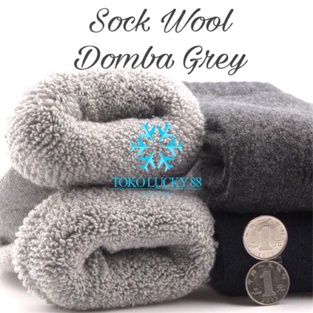 IMPORT MOLLAD Sock Wool Domba Kaos Kaki Rajut Wool Winter Musim Dingin Super Tebal