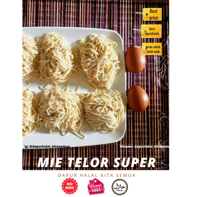 

MIE_MENTAH_EXTRA_TELUR/TANPA_PENGAWET&MSG/UNTUK_MIE_AYAM/MIE_CAKALANG_FUFU/DLL