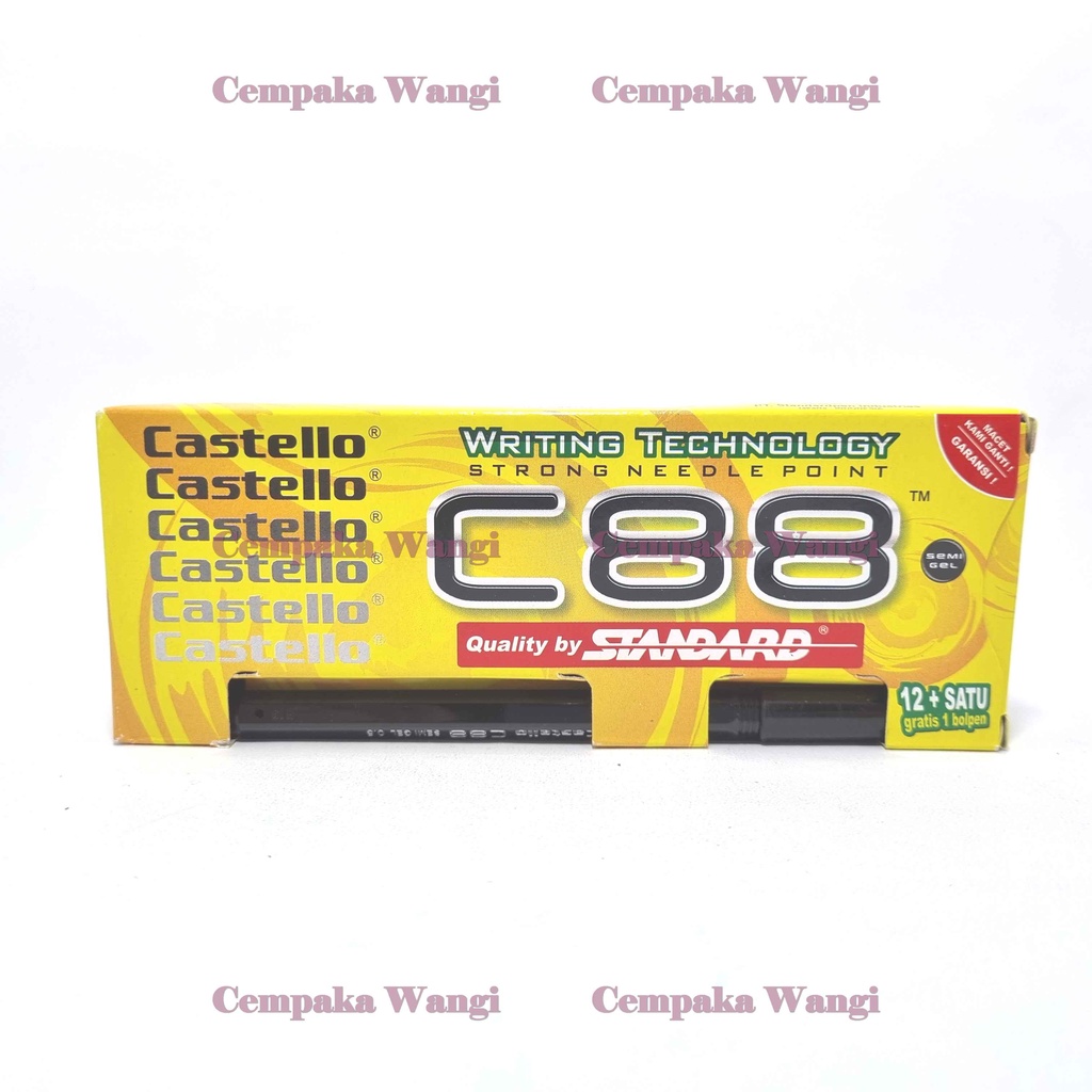 

pulpen standard castello c88 1 box - alat tulis kantor pena sekolah
