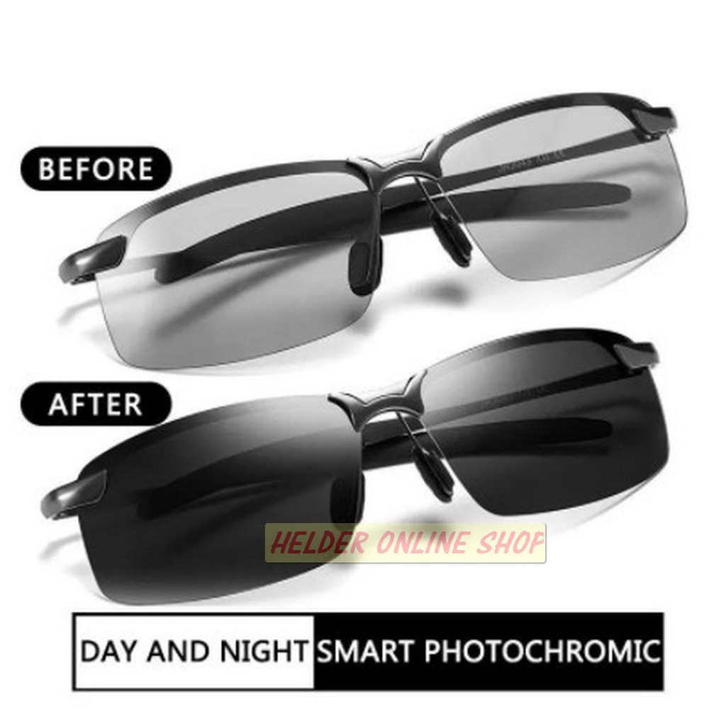 kacamata photochromic polarized siang malam