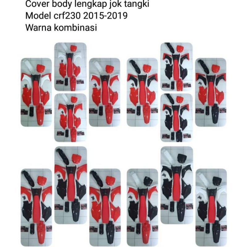 cover body fullset crf 230 th 2015-2019 warna kombinasi