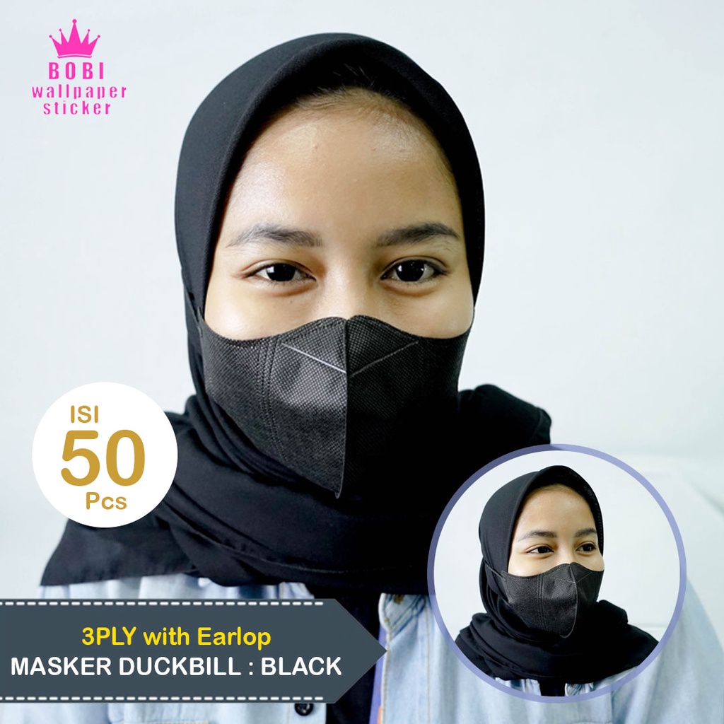 PROMO MASKER!!! Masker Duckbill 3ply earloop disposable / Masker Bervariasi Warna / Masker Medis Tanpa Box