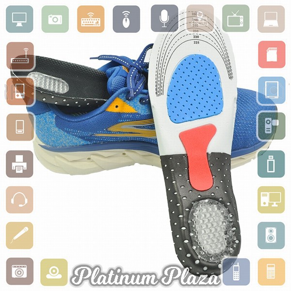 Alas Kaki Sepatu Shock Absorb Gel Orthotic Arch Size L 41-45 - ZYD17 - Gray`3A4BTY-