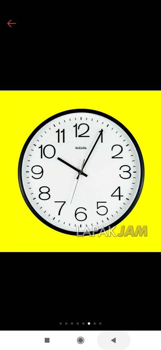 Jam Dinding Sakana 481 Bulat Minimalis  Diameter 32 Cm Best Seller