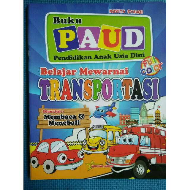 BUKU PAUD MEWARNAI TRANSPORTASI