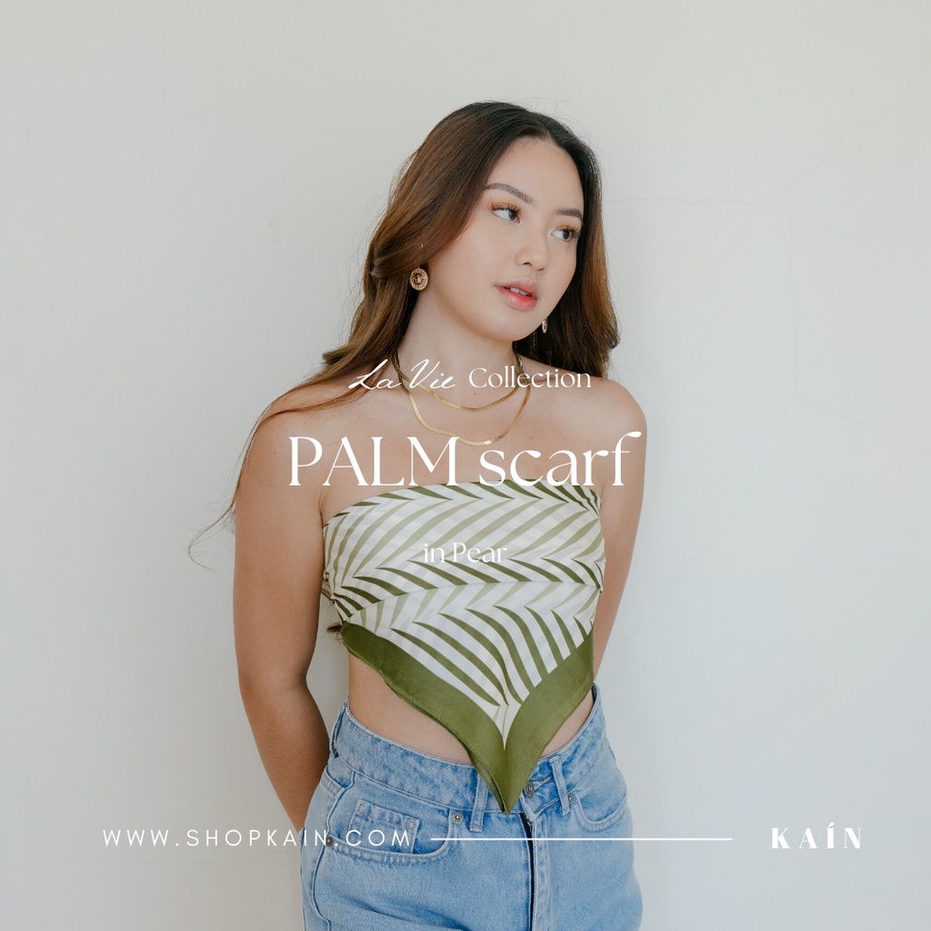SHOPKAIN PALM scarf in Pear - LA VIE  Collection
