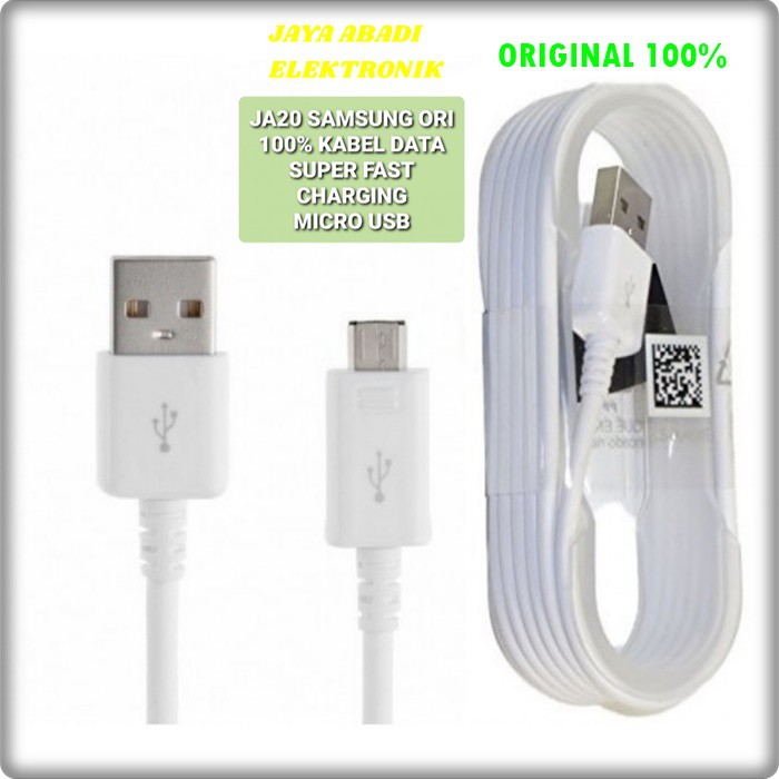 J20 ORIGINAL SAMSUNG KABEL DATA MIKRO USB SUPER FAST CHARGING MULTI UNIVERSAL CAS CASAN CABLE MIKRO USB MULTI UNIVERSAL BISA SEGALA MEREK GADGET YANG PAKAI MIKRO DENGAN KABEL SUPPORT FAST CHARGING YANG CEPAT