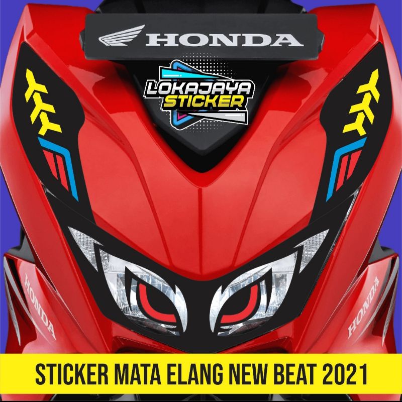 STIKER LAMPU HEADLAMP VARIASI NEW BEAT 2021