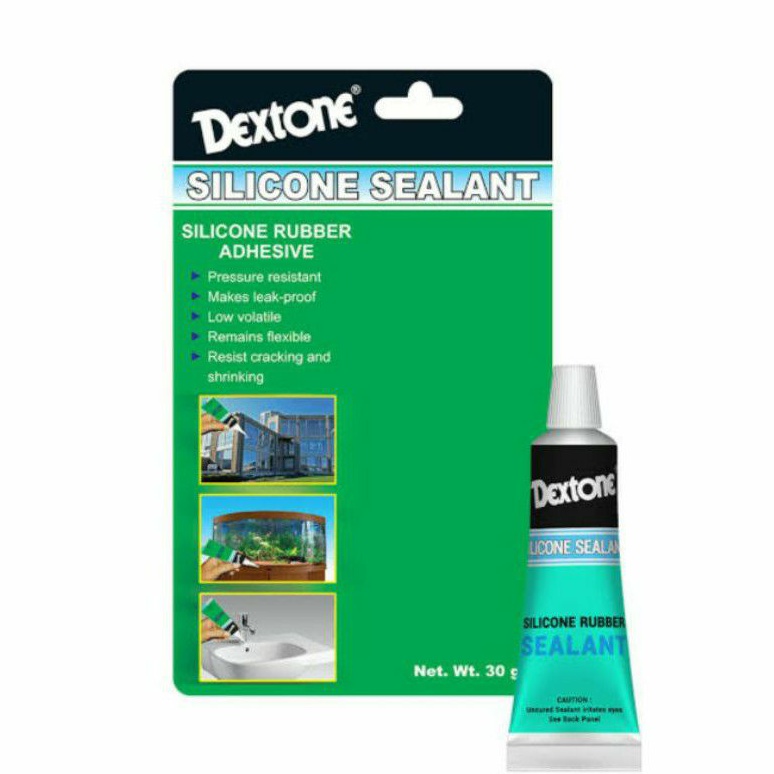 

Dextone Silicon Sealer Clear Lem Kaca Bening Sealant 70gr