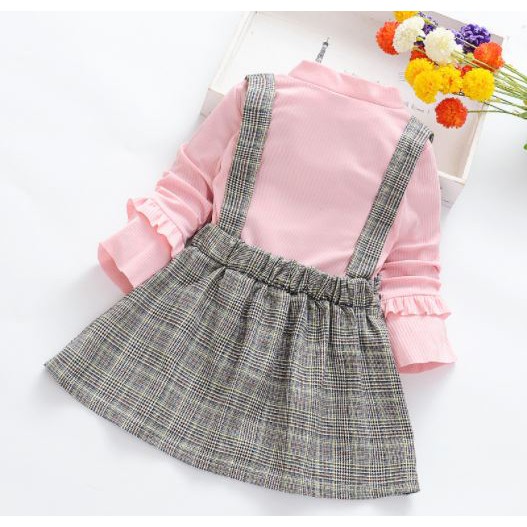 [Brandedbaby] DRESS ANAK PEREMPUAN IMPORT / OVERALL ANAK PEREMPUAN IMPORT LENGAN PANJANG GIRL FASHION