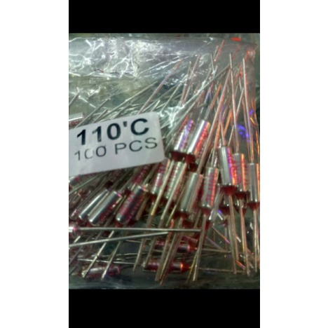 Thermofuse ac 250vol 110derajat jual per/1pak isi 100pcs