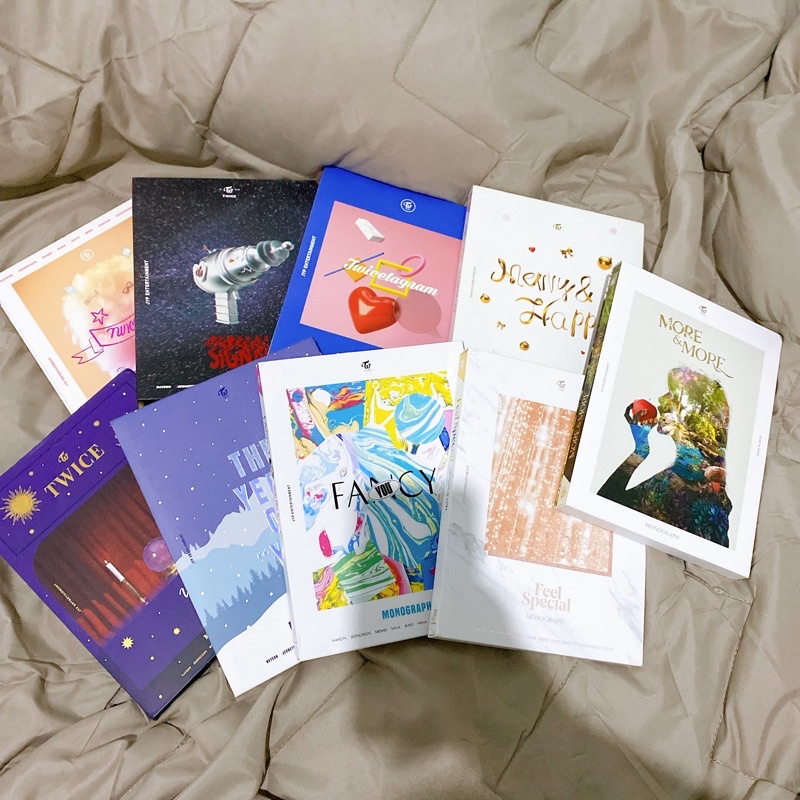TWICE MONOGRAPH ONLY TWICECOASTER SIGNAL TWICETAGRAM MERRY HAPPY YES OR YES THE YEAR OF YES FANCY FE