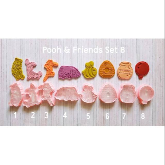 

Cookies cutter POOH & FRIEND set B (dijual per pcs)
