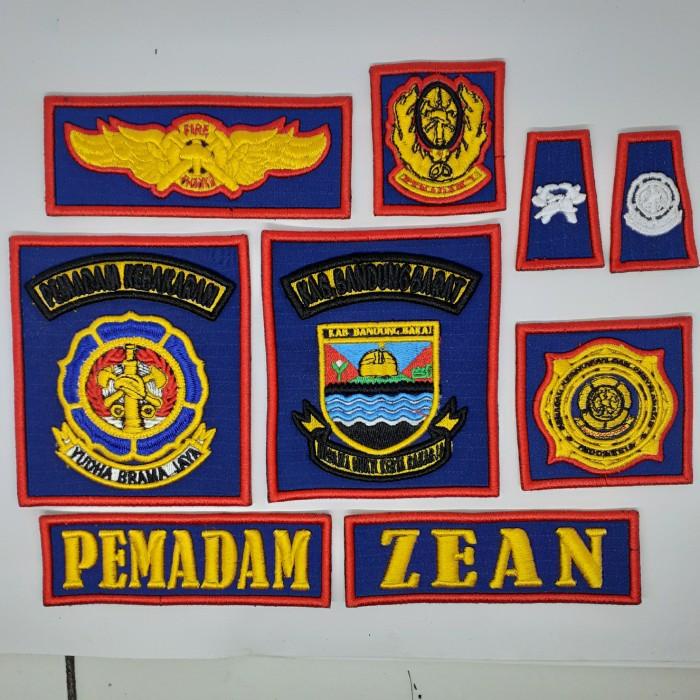 Ready Murah Emble | Atribut Damkar Bordir Timbul Lengkap (Custom)