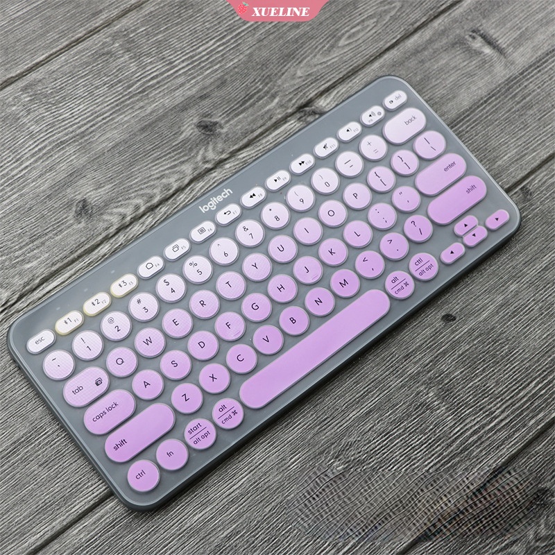 Skin Cover Pelindung Keyboard Laptop Bahan Silikon Ultra Tipis Transparan Untuk Logitech K380