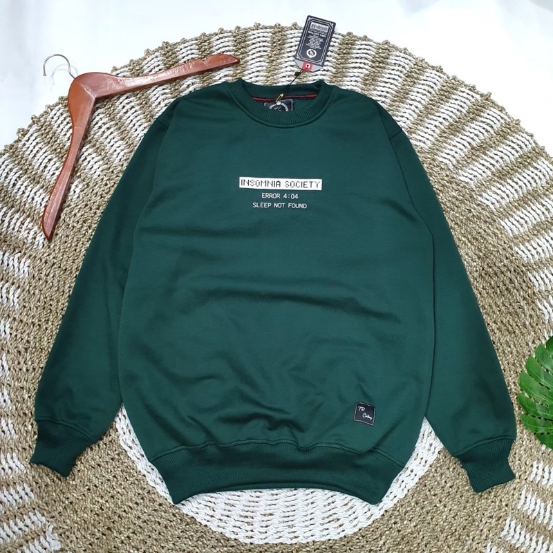 SWEATER CREWNECK PRIA BLACK INSOMNIA ORIGINAL WANITA SWITER DISTRO SWEATSHIRT EIGHT DISTRO-Crewneck 13