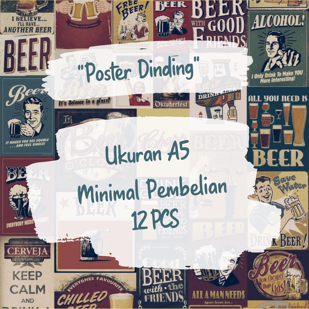 Poster DInding Aesthetic | Poster Dinding | Poster Estetik | Poster Murah (Harga Satuan)
