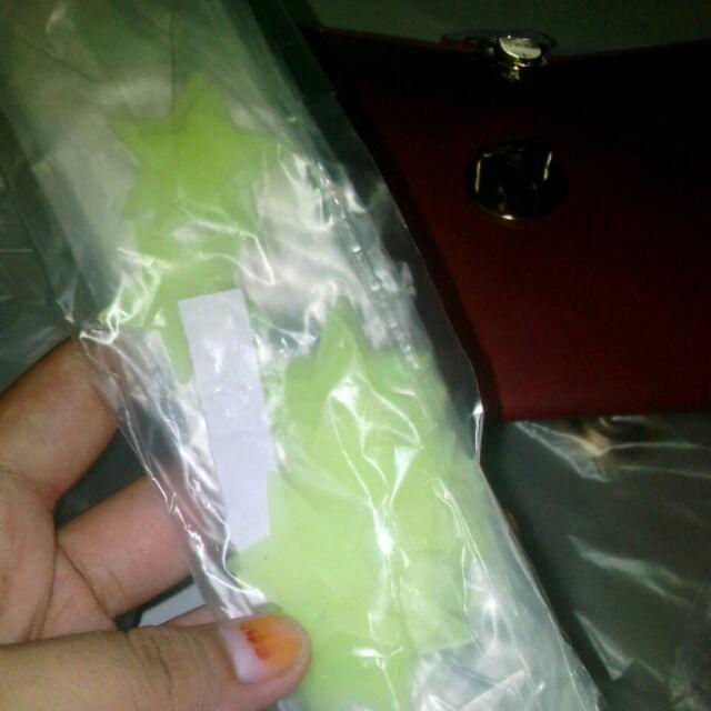 Snow Snowflake Ny Store Bintang Star Seller Stiker Dinding Glow In The Dark Stiker Stars Elber Dekor