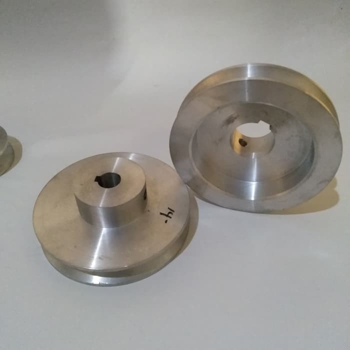 Pulley alumunium A1 - 4 inci as 24 mm puli alumunium
