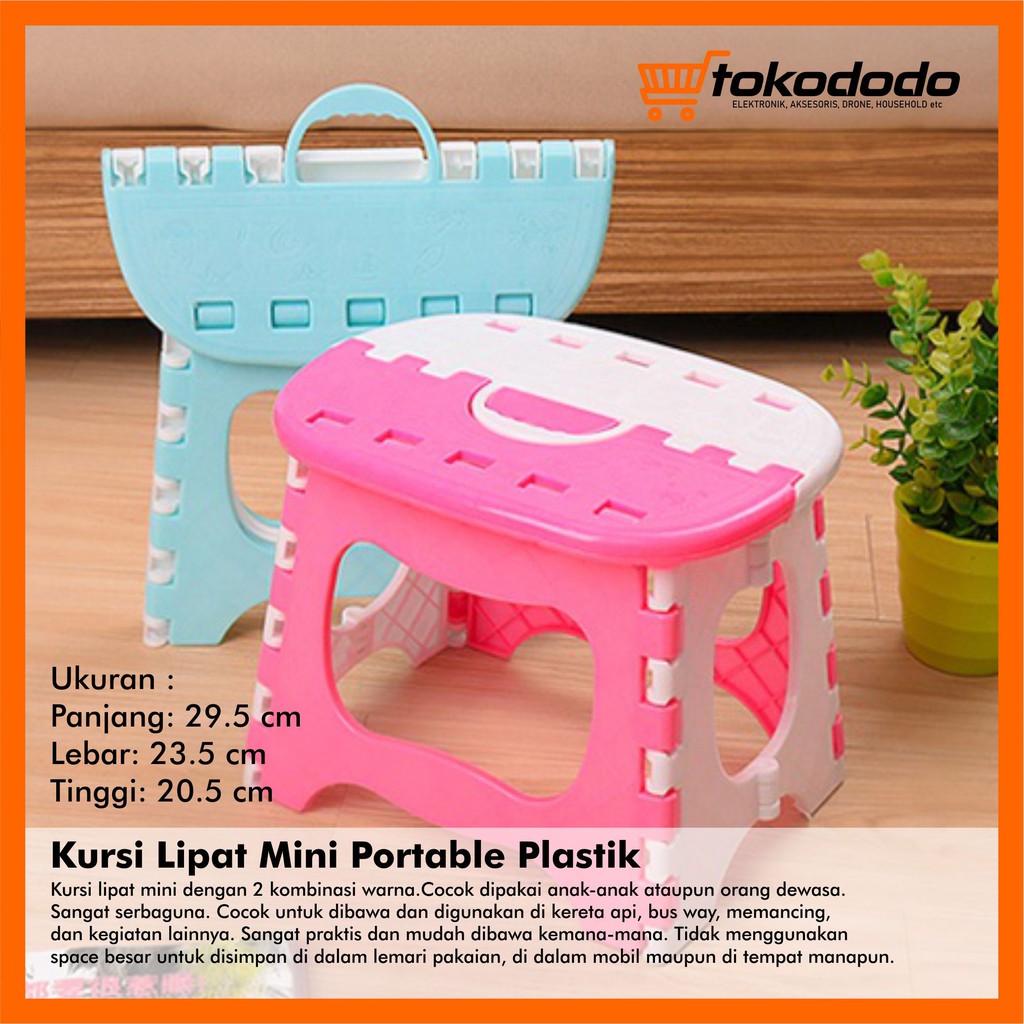  Kursi  Lipat  Mini Portable Plastik  Shopee Indonesia