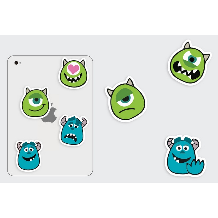 A27 STICKER 10PCS (MONSTER INC) anti air notebook scrapbook label tempel motif kartun superhero super hero unik lucu atk alat tulis kantor murah viral termurah kartun komputer leptop handphone hp smartphone koper laptop tembok kulkas disney anime