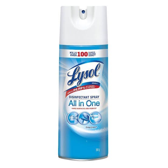 lysol disinfectant all in one crisp linen 340gr