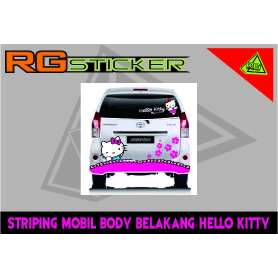 stiker striping body belakang mobil avanza calya sigra innova dll