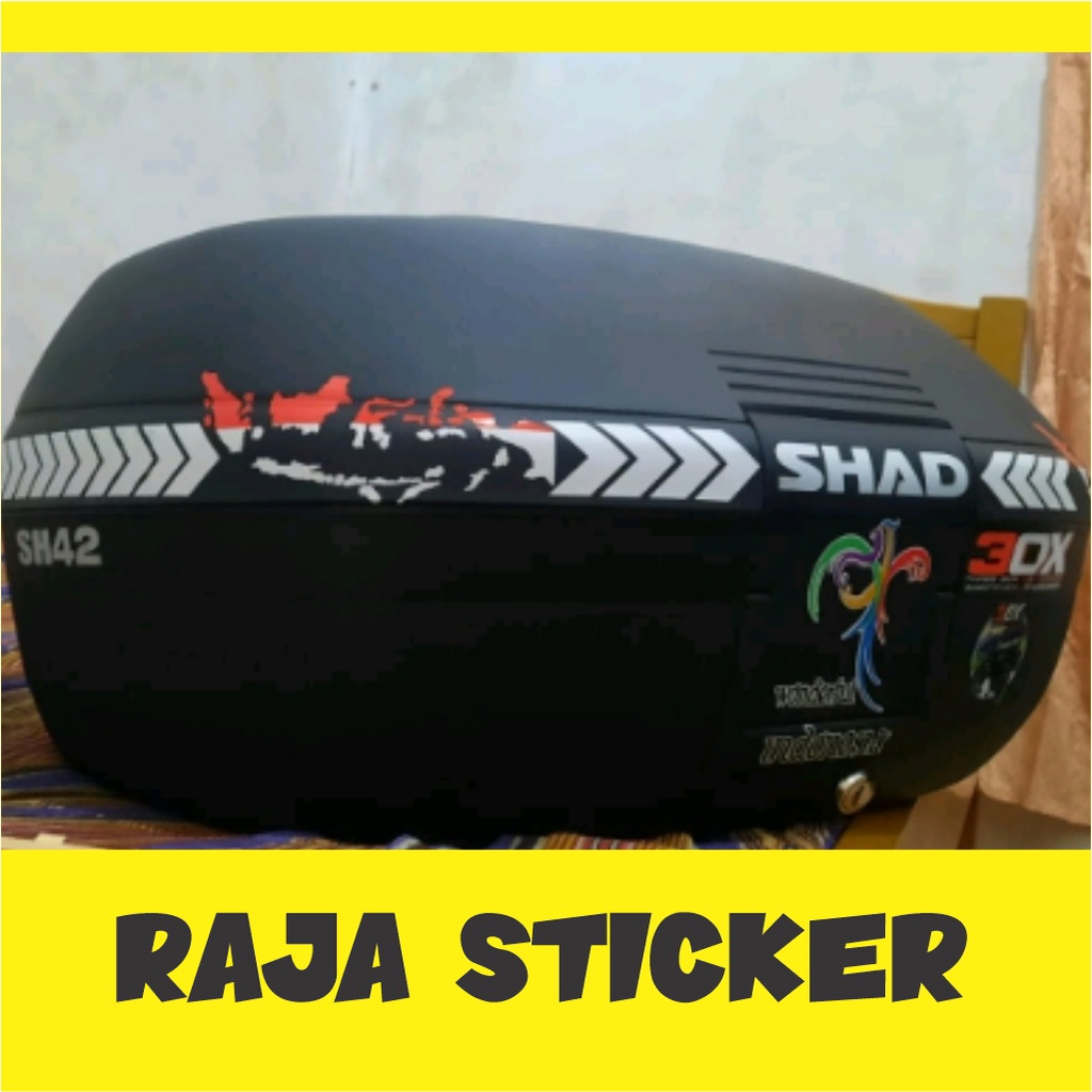 STIKER STICKER BOX MOTOR TOURING PANAH GARIS POLISI CUTTING