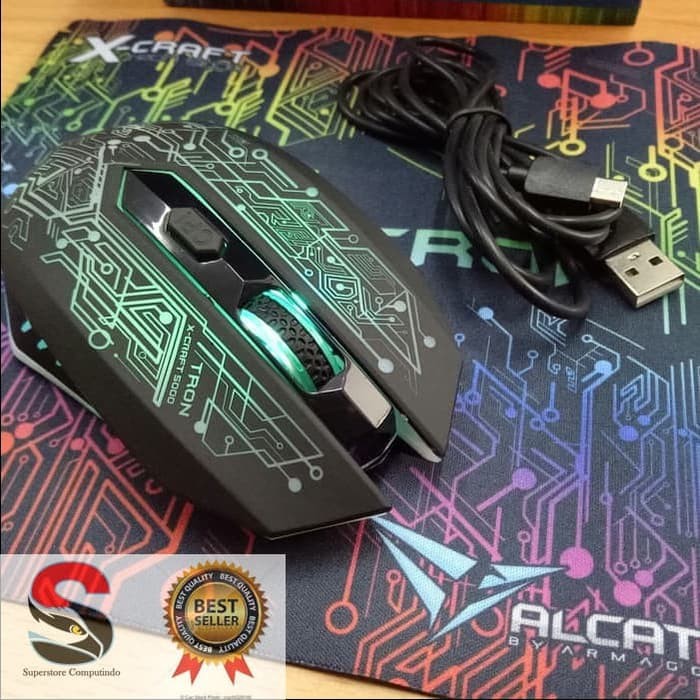 Xcraft Air Tron 5000 - WIRELESS Gaming Mouse - Macro Ready
