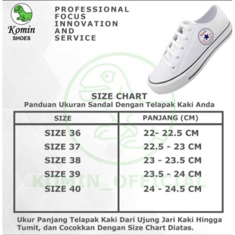 SEPATU SNEAKERS KOMIN K065 UKURAN 36-43 SEPATU OLAHRAGA SEPATU KARET TALI