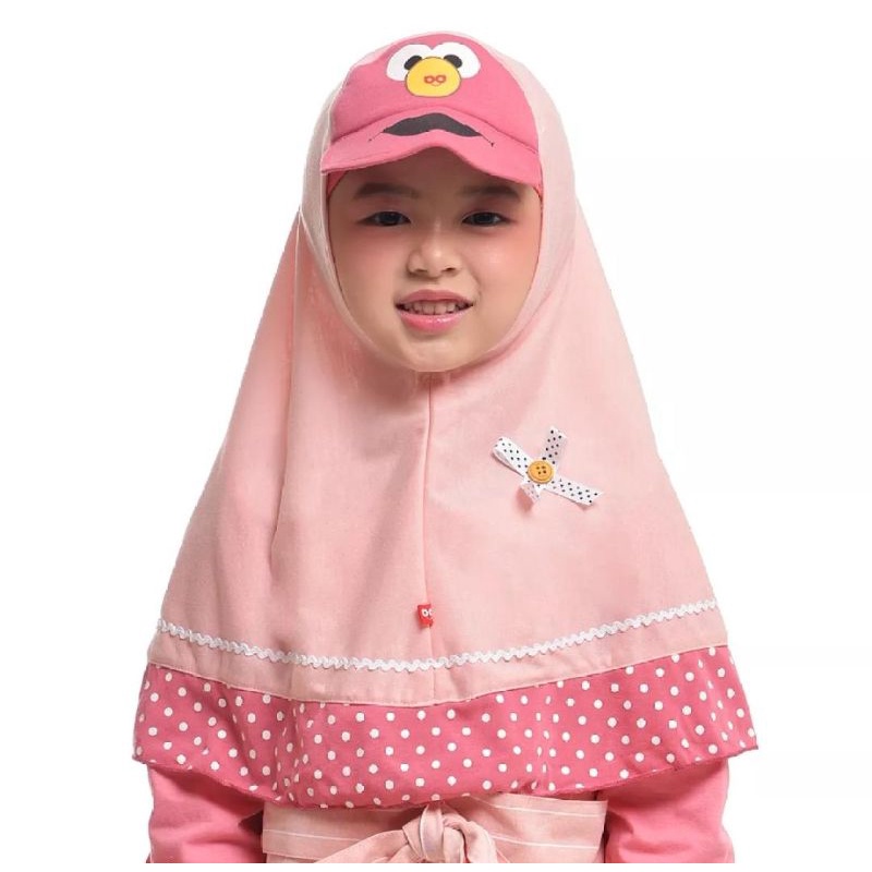 Kerudung Ciona | Jilbab Anak Lucu | Jilbab Topi Bebek | Kerudung Instan ORI Bani Batuta