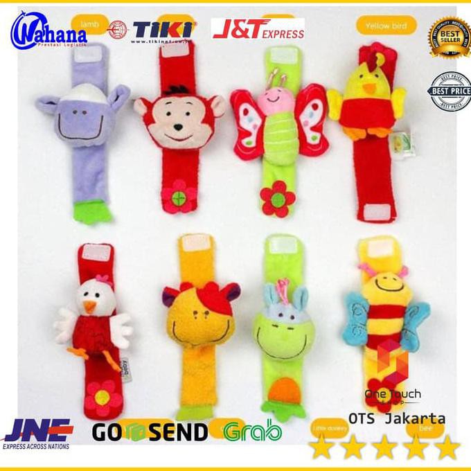 TERLARIS - GELANG RATTLE RATLE MAINAN BAYI 2-12 BULAN MERANGSANG BUNYI MOTORIK