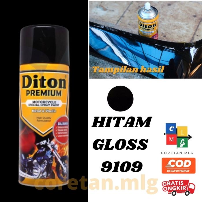 Jual Pilok Pilox Diton Premium Black Hitam Mengkilap Gloss Glossy