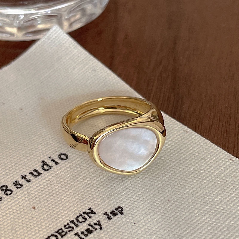 Cincin unik Bentuk Geometri Bahan Alloy Hias Berlian Imitasi Untuk Wanita korea