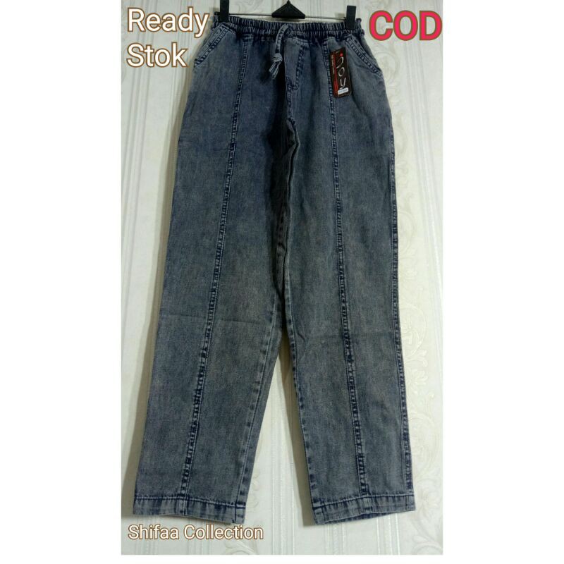 Celana Baggy Pants / Celana Panjang Wanita / Celana Jeans Panjang / Celana Panjang Baggy Pants Jeans Snow