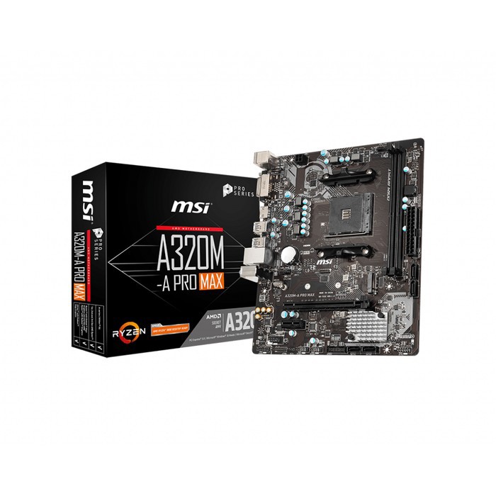 Mainboard MSI A320M-A Pro MAX AMD AM4 - Mainboard MSI A320MA Pro MAX AM4