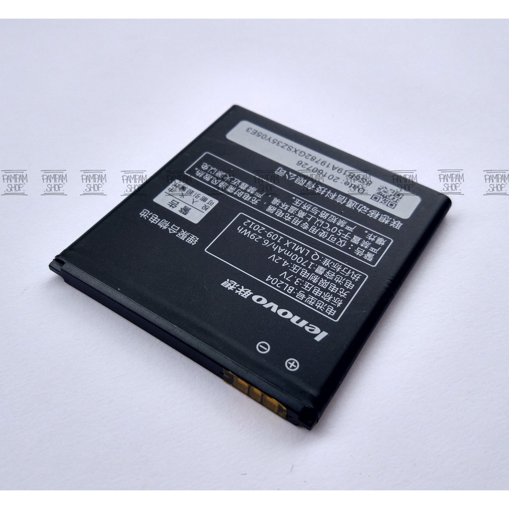 Baterai Lenovo BL204 A586 A670T S696 A765E A630 Original OEM Batre Batrai Battery Ori