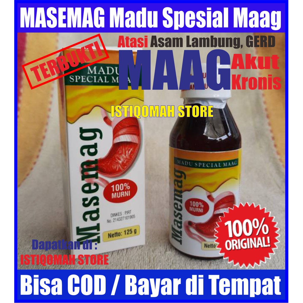 MADU Spesial Maag, Obat Maag Asam Lambung GERD - Masemag - Madu Khusus untuk Magh Magg Akut Kronis