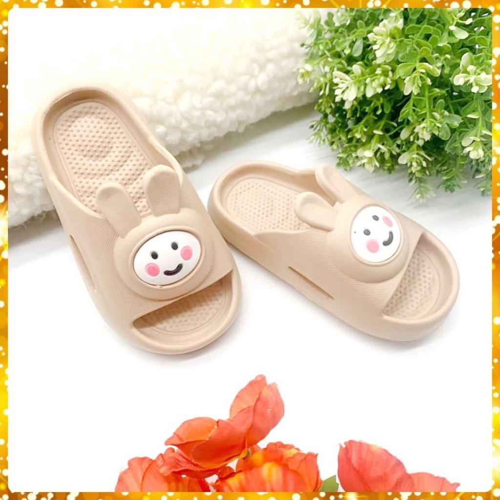 Sandal Selop Sandal Anak-Anak Perempuan Bahan Karet Terbaru Motif Boneka Line Size 24-29