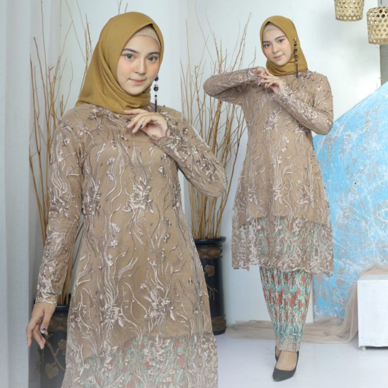 New Tunik Melayu Kebaya Tulle Modern Kebaya Pesta