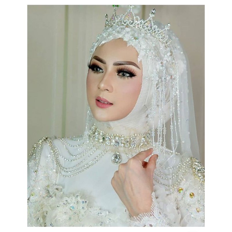 headpiece hiasan kepala rumbi payet cristal