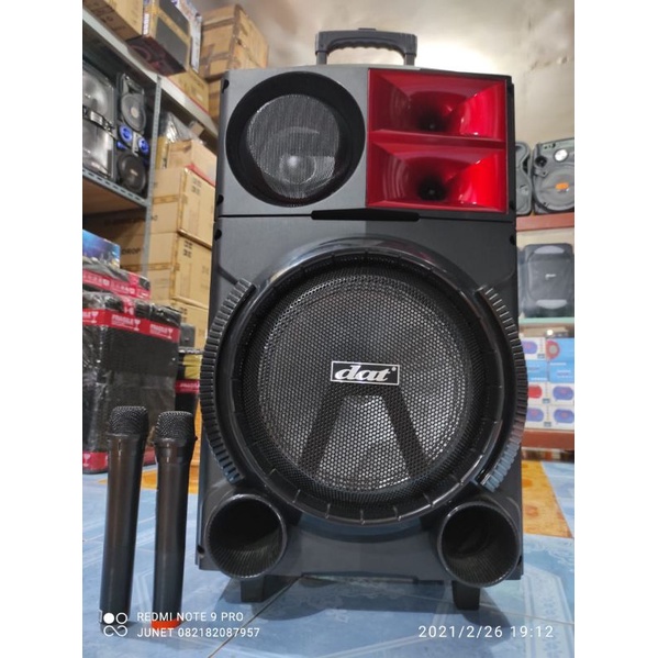 PROMO PORTABLE SPEAKER SPIKER DAT SALON KOPER AKTIF BLOUTHOT KARAOKE DAT 12 IN INC INCI INCH INCHI JUMBO TERLARIS TERMURAH SPEAKER PORTABLE DAT DT-1205