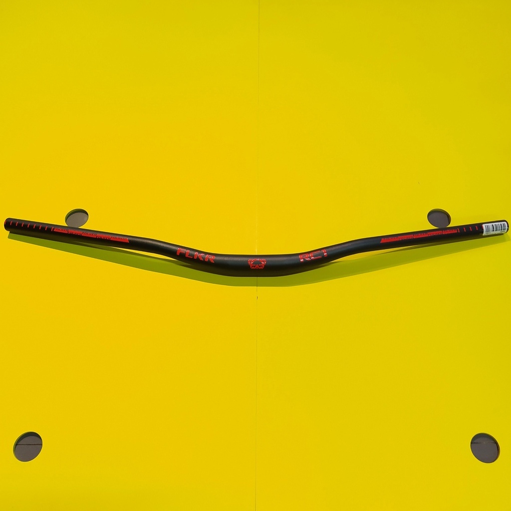 Handlebar Stang Sepeda MTB Folker FLKR RC1 Rise Black Red