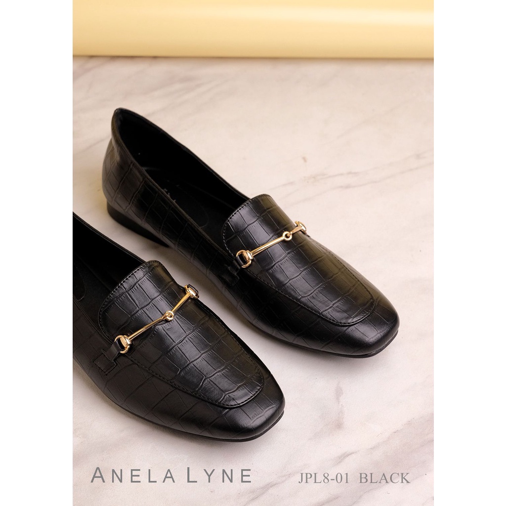 ANELA LYNE SEPATU LOAFERS LEATHER BEDELIA PL8-01 ORIGINAL