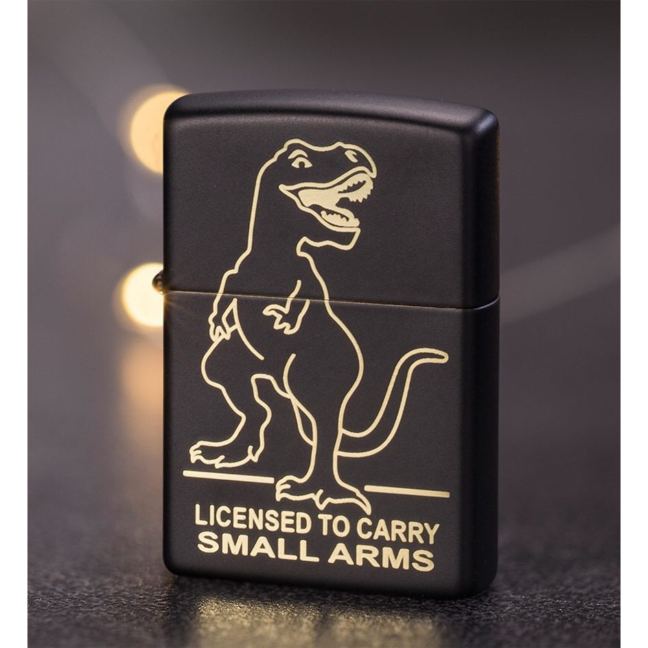 Zippo Original USA 29629 Dinosaur Engrave - Stok Lengkap & Resmi