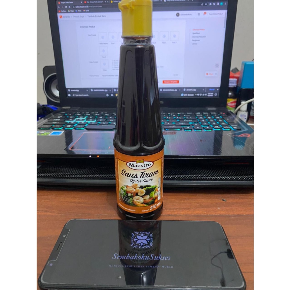 MAESTRO SAUS TIRAM 270 ML solo sembakoku sukses