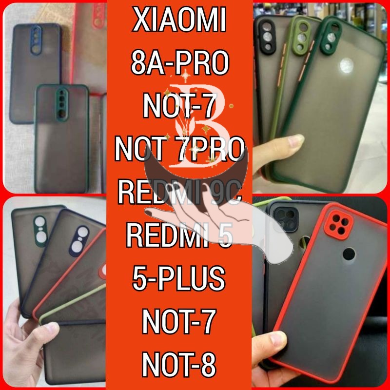 CASE/SLIKON SIOMI redmi 8a pro /9c/not 8/not 9/not 7/not 7 pro/redmi 5/5plus slikon/case