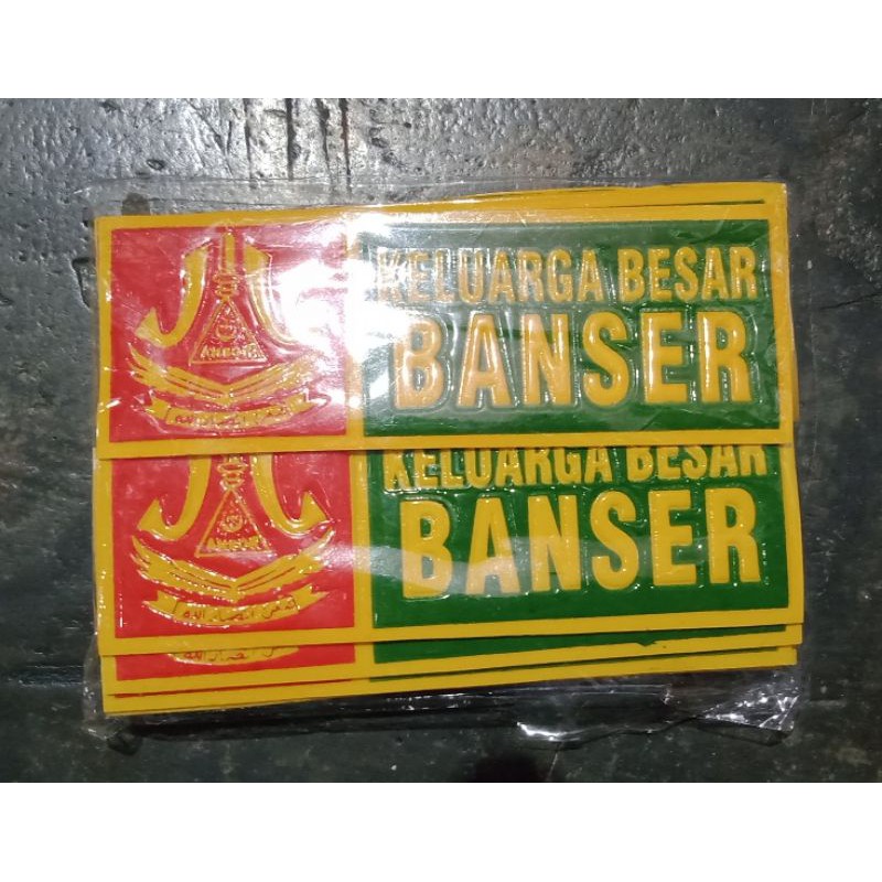 stiker plat banser