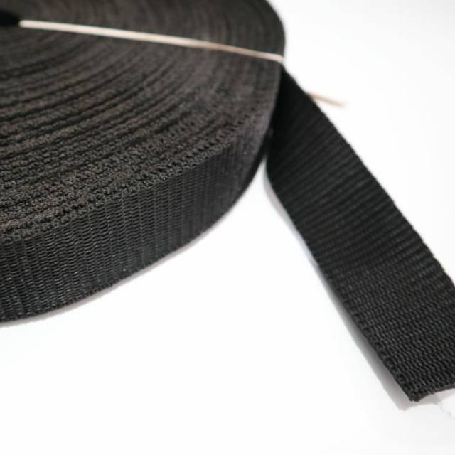 Tali Webbing Hitam Tebal 3,3cm