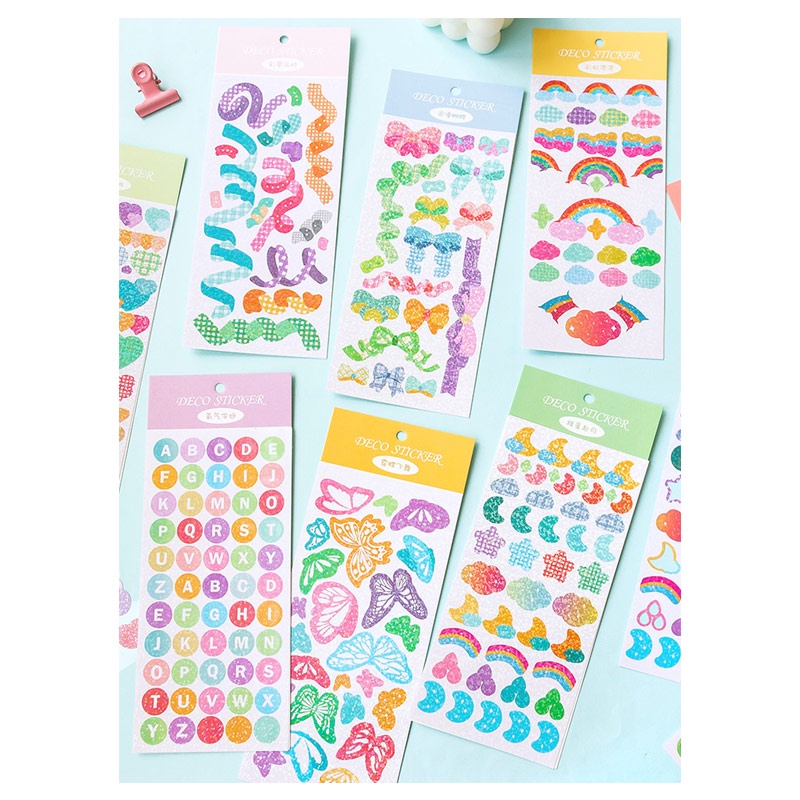 

Rainbow House Diary Deco Stickers